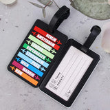 Country Name Suitcase Luggage Tag Fashion Letters Address Holder Baggage Label Silicone Identifier Travel Accessories Home Travel World Store