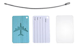 Porte étiquettes de bagage en Aluminium Home Travel World Store