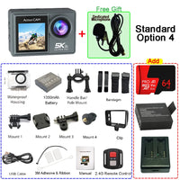 Caméras vidéo d'action 5K, Grand angle et Waterproof Home Travel World Store