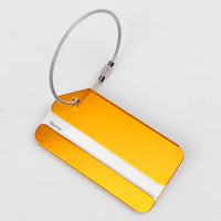 Porte étiquettes de bagage en Aluminium Home Travel World Store