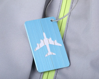 Porte étiquettes de bagage en Aluminium Home Travel World Store