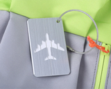 Porte étiquettes de bagage en Aluminium Home Travel World Store