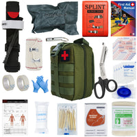 First Aid Kit Outdoor Survival Gear Molle Bag Medical Emergency IFAK Airway Military Tactical Tourniquet Bleeding Israel Bandage Home Travel World Store