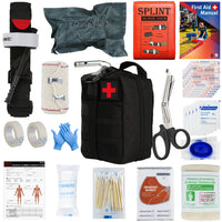 First Aid Kit Outdoor Survival Gear Molle Bag Medical Emergency IFAK Airway Military Tactical Tourniquet Bleeding Israel Bandage Home Travel World Store