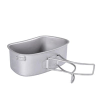 Boundless Voyage Titanium Canteen Cooking Set Outdoor Camping Cookware Canteen Cups Set Ultralight Mess Kit Ti2049C Home Travel World Store