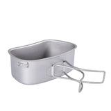 Boundless Voyage Titanium Canteen Cooking Set Outdoor Camping Cookware Canteen Cups Set Ultralight Mess Kit Ti2049C Home Travel World Store