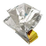 10-1PCS Emergency Blanket Thermal Windproof Outdoor Survive First Aid Military Rescue Kit Waterproof Foil Blanket Hiking Camping Home Travel World Store