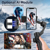 Stabilisateur à cardan 3 axes portable, avec suivi intelligent (AI) Home Travel World Store