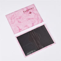 Couverture de protection de passeport (Effet marbré) Home Travel World Store