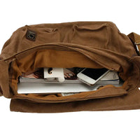 Sac à bandoulière vintage en toile Aventurière Home Travel World Store
