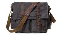 Sac à bandoulière vintage en toile Aventurière Home Travel World Store