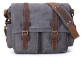 Sac à bandoulière vintage en toile Aventurière Home Travel World Store