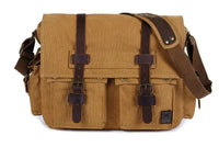 Sac à bandoulière vintage en toile Aventurière Home Travel World Store