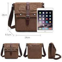 Sac à bandoulière vintage en toile Aventurière Home Travel World Store