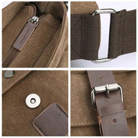 Sac à bandoulière vintage en toile Aventurière Home Travel World Store