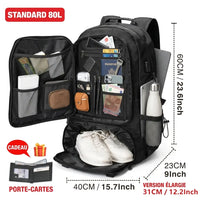 Sac à dos de voyage étanche, USB et de grande capacité Home Travel World Store