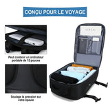 Sac à dos, grande capacité, étanche, pour ordinateur portable avec USB Home Travel World Store