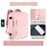 Sac à dos, grande capacité, étanche, pour ordinateur portable avec USB Home Travel World Store