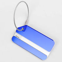 Porte étiquettes de bagage en Aluminium Home Travel World Store