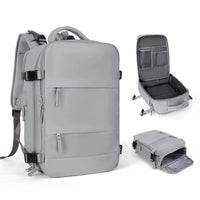 Sac à dos, grande capacité, étanche, pour ordinateur portable avec USB Home Travel World Store