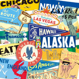 Kit Autocollants de voyage Rétro N°2 ( Home Travel ) Home Travel World Store