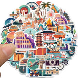 Kit Autocollants de voyage Rétro ( Home Travel ) Home Travel World Store