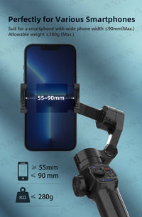 Stabilisateur à cardan 3 axes portable, avec suivi intelligent (AI) Home Travel World Store