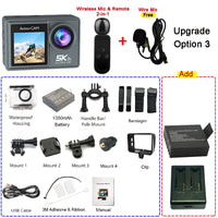 Caméras vidéo d'action 5K, Grand angle et Waterproof Home Travel World Store