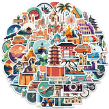 Kit Autocollants de voyage Rétro ( Home Travel ) Home Travel World Store