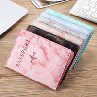 Couverture de protection de passeport (Effet marbré) Home Travel World Store