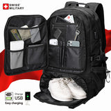 Sac à dos de voyage militaire (Suisse), Sac étanche, USB et de grande capacité Home Travel World Store