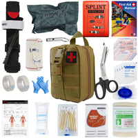 First Aid Kit Outdoor Survival Gear Molle Bag Medical Emergency IFAK Airway Military Tactical Tourniquet Bleeding Israel Bandage Home Travel World Store