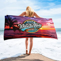Serviette Wild wave surfing Home Travel World Store