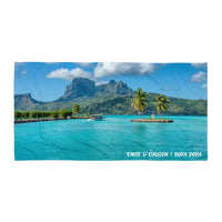 Serviette prémium ( Envie d'évasion? Bora-Bora ) FR Home Travel World Store