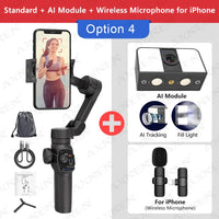 Stabilisateur à cardan 3 axes portable, avec suivi intelligent (AI) Home Travel World Store