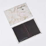 Couverture de protection de passeport (Effet marbré) Home Travel World Store