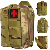 First Aid Kit Outdoor Survival Gear Molle Bag Medical Emergency IFAK Airway Military Tactical Tourniquet Bleeding Israel Bandage Home Travel World Store