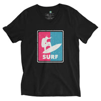 T-shirt Homme Manches Courtes Col V ( Surf ) Home Travel World Store