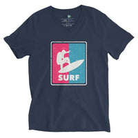 T-shirt Homme Manches Courtes Col V ( Surf ) Home Travel World Store