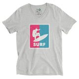 T-shirt Homme Manches Courtes Col V ( Surf ) Home Travel World Store
