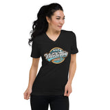 T-shirt femme Col V (Wild wave surfing) Home Travel World Store