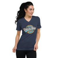 T-shirt femme Col V (Wild wave surfing) Home Travel World Store