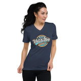 T-shirt femme Col V (Wild wave surfing) Home Travel World Store