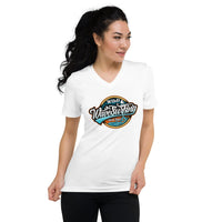 T-shirt femme Col V (Wild wave surfing) Home Travel World Store