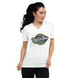 T-shirt femme Col V (Wild wave surfing) Home Travel World Store