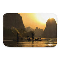 Tapis de bain (Sunset over Chinese river) Home Travel World Store