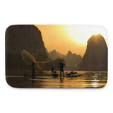 Tapis de bain (Sunset over Chinese river) Home Travel World Store