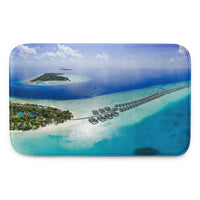 Tapis de bain à mémoire de forme (Atoll Polynésie France) Home Travel World Store
