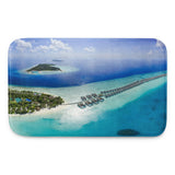 Tapis de bain à mémoire de forme (Atoll Polynésie France) Home Travel World Store