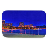 Tapis de bain à mémoire de forme (Honolulu night beach) Home Travel World Store